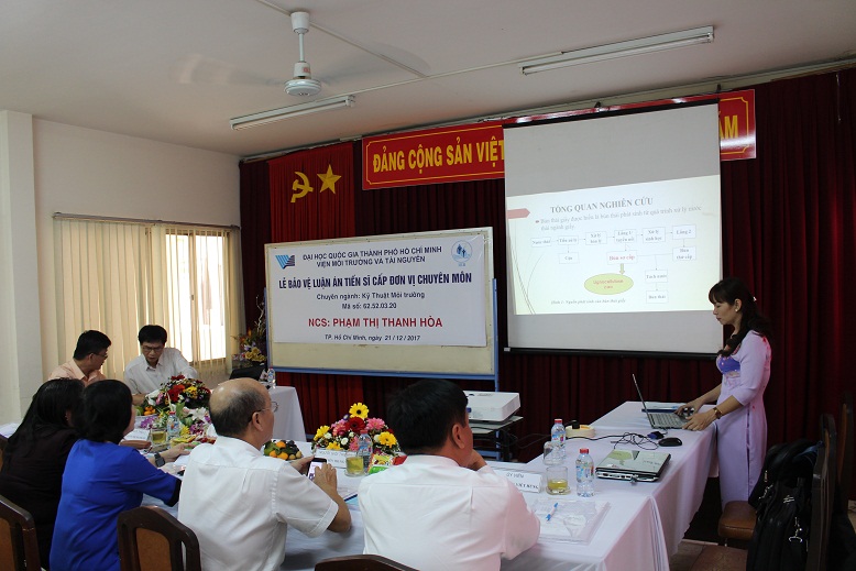 Bảo vệ luận án tiến sĩ cấp ĐVCM - NCS Phạm Thị Thanh Hòa