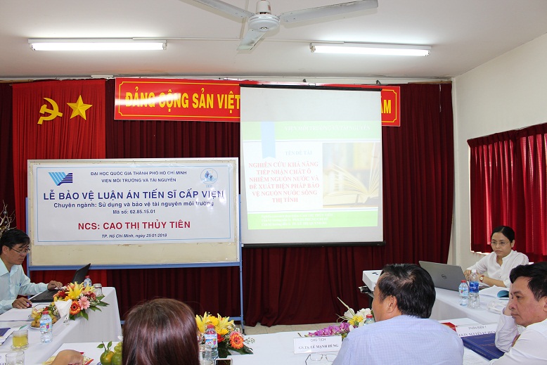 Bảo vệ luận án tiến sĩ kỹ thuật cấp Viện - NCS Cao Thị Thủy Tiên