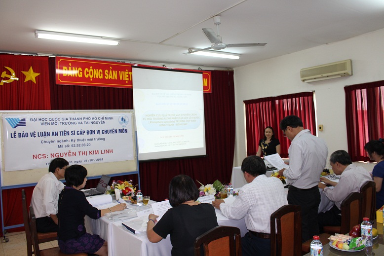 Bảo vệ luận án tiến sĩ cấp ĐVCM - NCS Nguyễn Thị Kim Linh