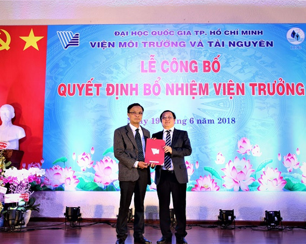 The ceremony to announce the appointment decision of the Director of Institute for Environment and Resources