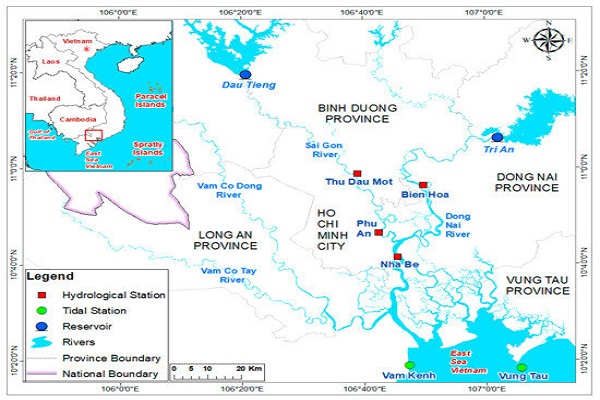 Statistical and Hydrological Evaluations of Water Dynamics in the Lower Sai Gon-Dong Nai River, Vietnam