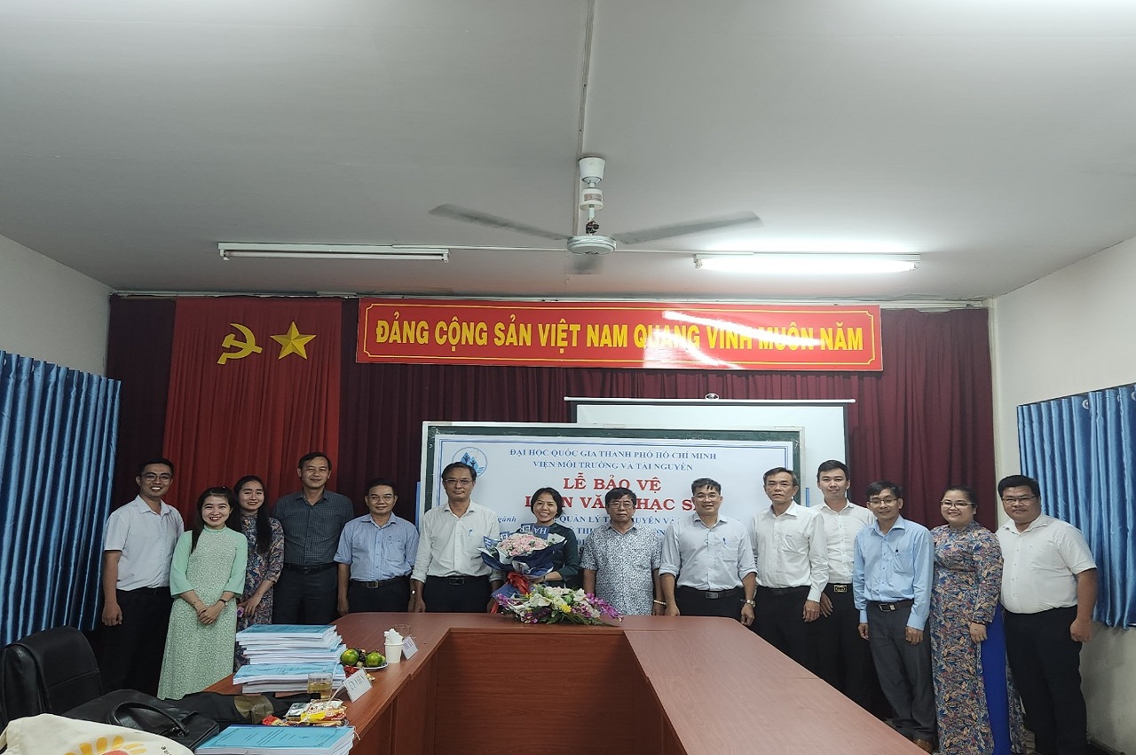 Bảo vệ luận văn Thạc sĩ ngành QLTN&MT khóa 2020 – nhóm học viên thuộc tỉnh Bà rịa - Vũng tàu (đợt 3)