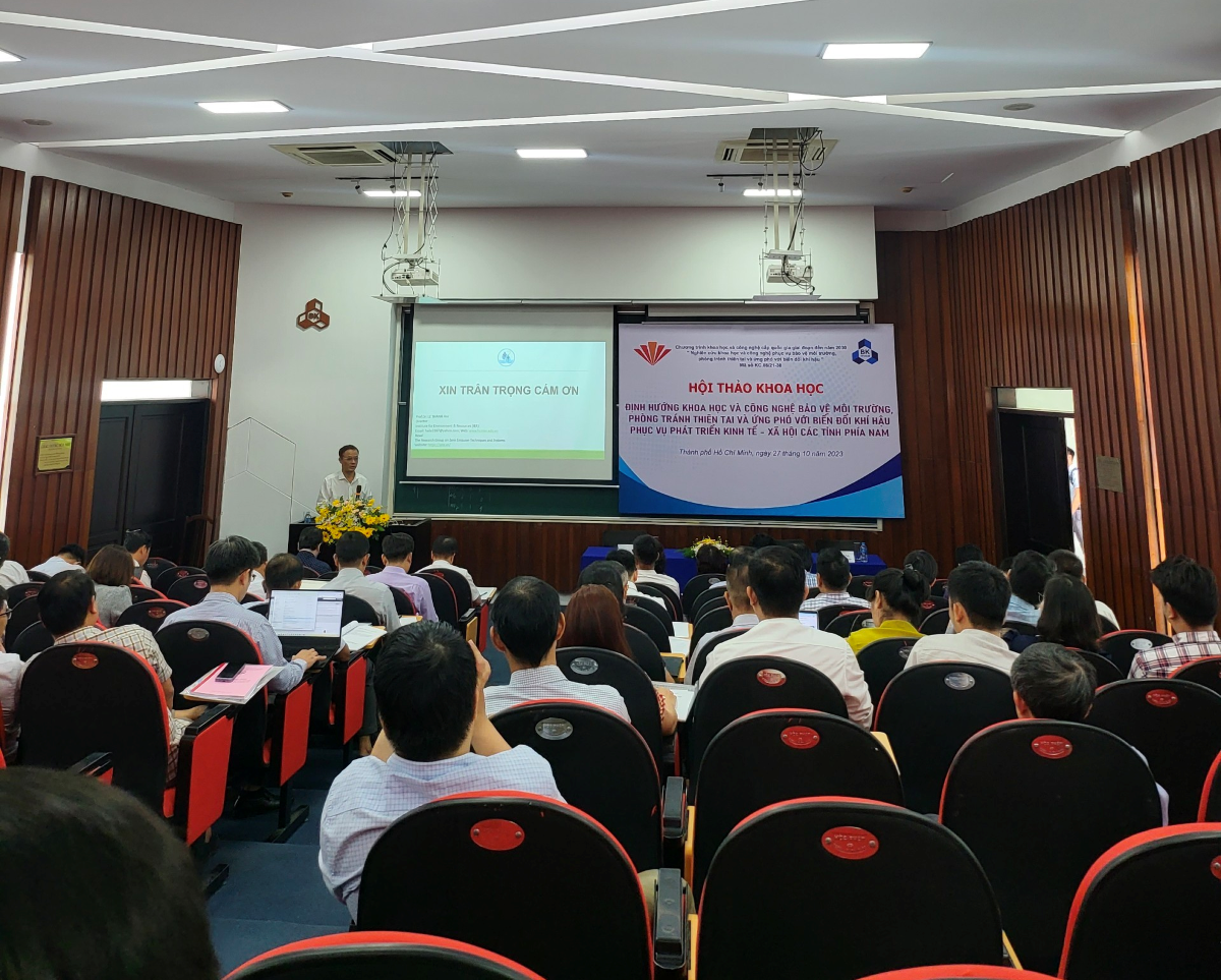 Hội thảo Định hướng KHCN BVMT, phòng tránh thiên tai và ứng phó với BĐKH phục vụ phát triển KT-XH các tỉnh phía Nam