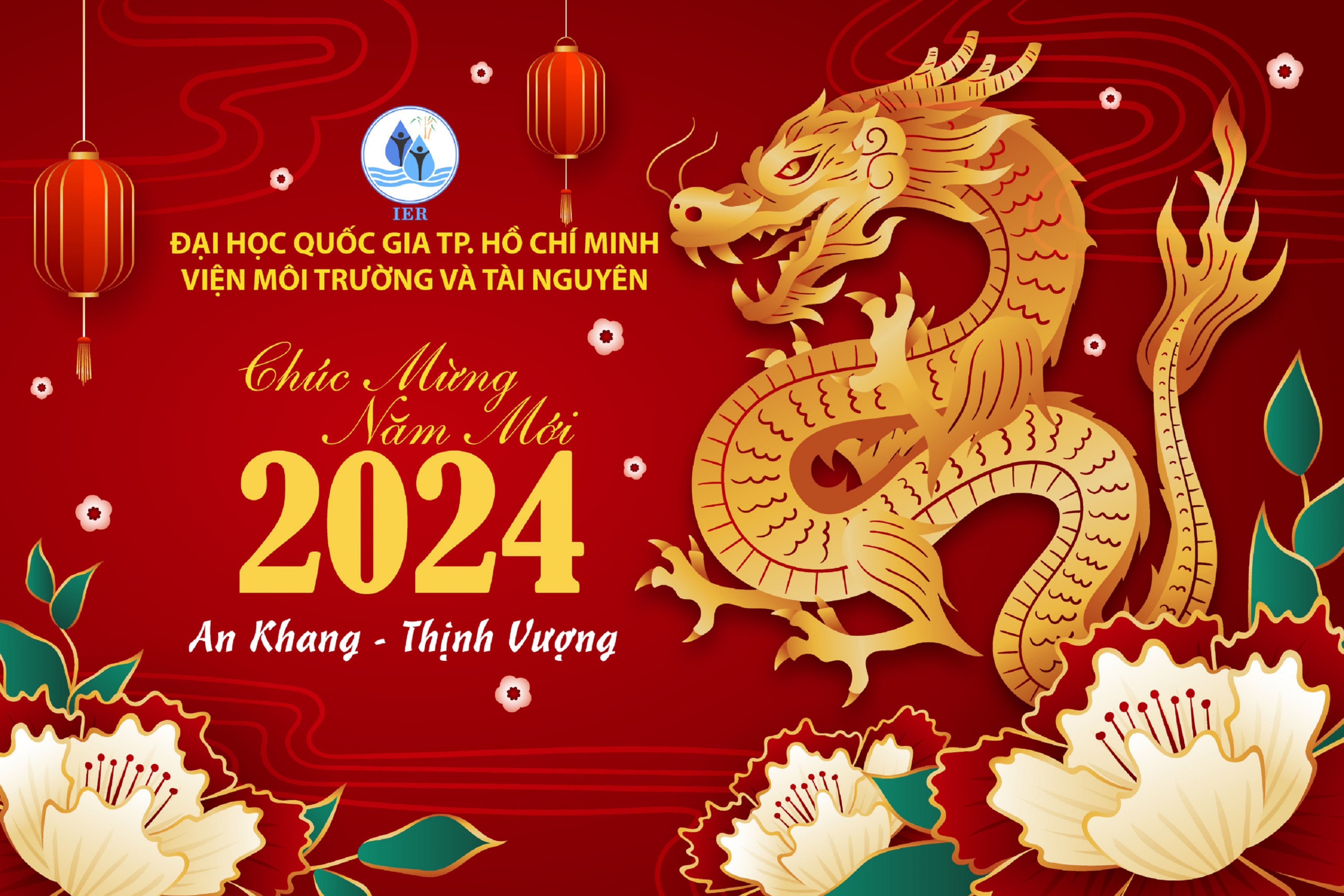 Viện Môi trường và Tài nguyên chúc mừng năm mới 2024 - Tết Giáp Thìn