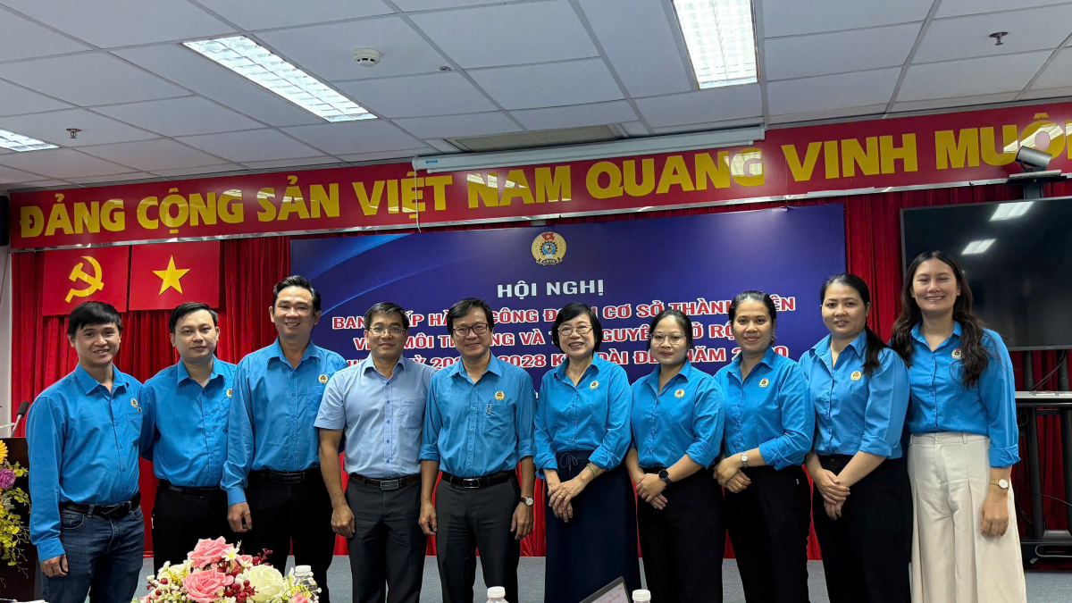 HỘI NGHỊ BAN CHẤP HÀNH CÔNG ĐOÀN CƠ SỞ THÀNH VIÊN  VIỆN MÔI TRƯỜNG VÀ TÀI NGUYÊN MỞ RỘNG NHIỆM KỲ 2023-2028,  KÉO DÀI ĐẾN NĂM 2030